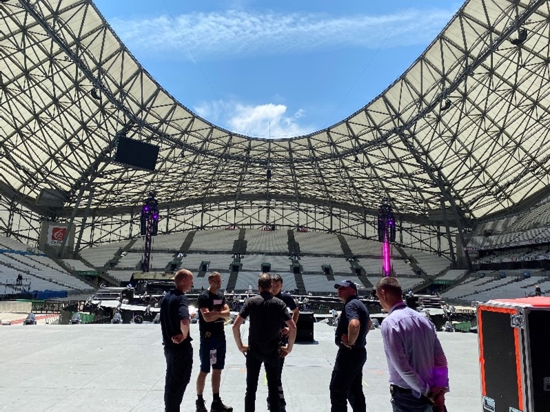 Stade Orange Vélodrome Marseille juin 2023 – Préparation du concert BEYONCE